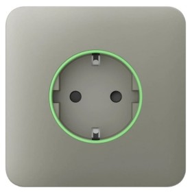 Центральная панель умной розетки Ajax 60026.164.OL SoloCover Smart для OutletCore оливковая (38799)