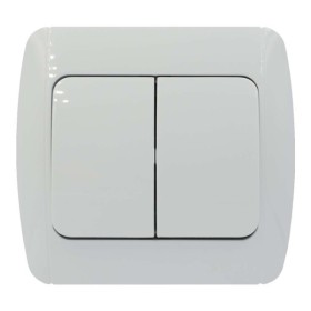 Выключатель ELBI ZIRVE Fixline белый 2кл ( 501-010201-202 )