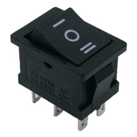 Перекидной переключатель TNSy KCD1-1-203 B/B черный (TNSy5500681)