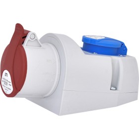 Комбинированный силовой разъем ETI 004482051 EZCZ-S-1653 IP44 (16A 400V/230V 3P+N+PE/EE 16S Schuko)