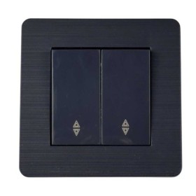 Вимикач Nilson Selene антрацит 2кл прохідний ( 23362509 )