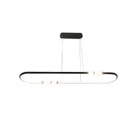 Підвісний світильник, люстра Goldlux 338235 Perla Oval LED 1x42W 4000K 5600Lm IP20 чорний
