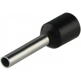 Наконечник Аско-Укрем НТ 0,5-08 изолированный черный 100шт (A0060010072)