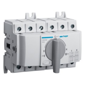 Перемикач Hager HIM306 I-0-II 63А 400/690В 3P 6м