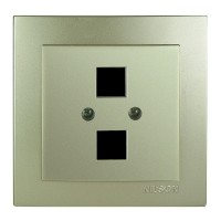 Розетка Nilson Touran золото комп'ютерна 2-на без модуля ( 24151043 )