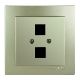 Розетка Nilson Touran золото комп'ютерна 2-на без модуля ( 24151043 )