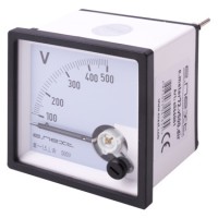 Щитовой вольтметр E.Next e.meter72.v500.dir АС 500В 72х72мм (s066001)