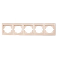 Горизонтальна 5-місна рамка Elcor Emily 9215 (211565) крем