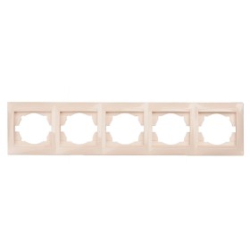 Горизонтальна 5-місна рамка Elcor Emily 9215 (211565) крем
