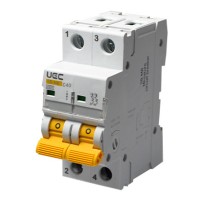 Автоматичний вимикач UEC SB-M8 2P 40A C 4,5кA (MCB45-2-040-C)