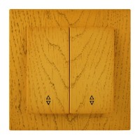 Вимикач Nilson Touran дуб 2кл прохідний ( 24251009 )