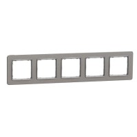 Рамка пятиместная Schneider Electric Sedna Elements Sedna Elements матовый алюминий SDD370805
