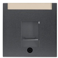 Накладка для суппортов модуля RJ12/RJ45 антрацит Berker S.1/B.3/B.7