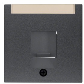 Накладка для супортів модуля RJ12/RJ45 антрацит Berker S.1/B.3/B.7
