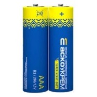 Батарейка солевая Аско-Укрем AАА.R03.SP2 (вакуум 2шт)