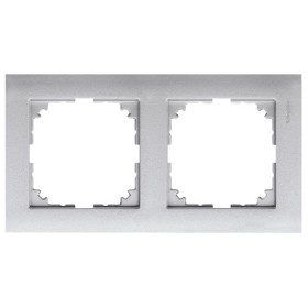 Двомісна рамка Schneider Electric M-PURE MTN4020-3660 алюміній