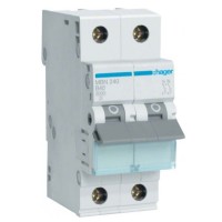 Автоматичний вимикач Hager MBN240 6кА B 40A 2P