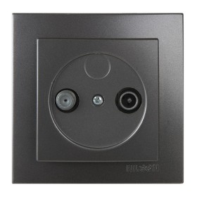 Розетка Nilson Touran антрацит TV-SAT прохідна ( 24161036 )