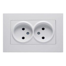 Розетка без з/к подвійна Gunsan Eqona