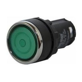 Кнопка моноблочна EMAS MB100FY з фіксацією (1НО) зелена