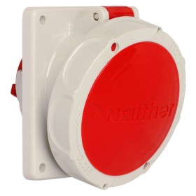 Наклонный силовой разъем WALTHER WL539406 (3Р+PЕ) 32А 380V IP67