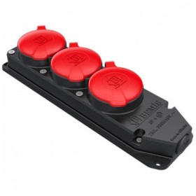 Потрійний роз'єм Bemis BK6-2504-4615 3х25А каучуковий (6.1.113806)