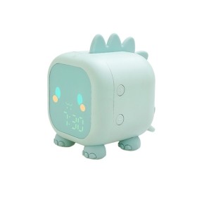 Нічник, настільна лампа із будильником Goldlux 331786 Filip LED 1x1.5W RGB IP20 зелена