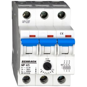 Автоматический выключатель для защиты двигателя Schrack BE400308 2,5-4А 3P