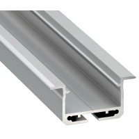Профіль для світлодіодної стрічки Lumines inSILEDA срібло