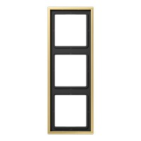 Рамка 3-постовая Jung LS 990 ME2983C латунь