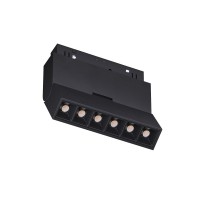 Магнітний трековий світильник Kloodi KDMG-BOOK112 DL 6W 4K BK LED 480Lm IP20 чорний