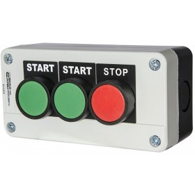 Тримісний пост керування Аско-Укрем XAL-B361Н29 «Старт1-Старт2-Стоп» (A0140020008)