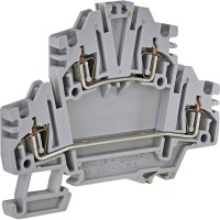 Дворівнева пружинна клема ETI 003903183 ЕSP2-HMD.1 (1.5мм² сіра)