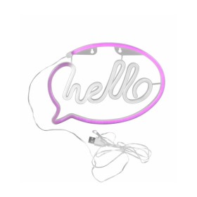 Бра, настенный светильник Goldlux 327147 Neon Hello LED 1x3W IP20 белый