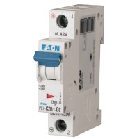 Автоматичний вимикач Eaton PL7-C20/1-DC 250В DC 20А C