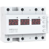 Реле контролю фаз ZUBR D6-40 red 40А (230В/380В)