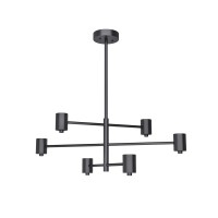 Люстра Pikart 24921-3 Pointer GU10 6x60W IP20 чорна