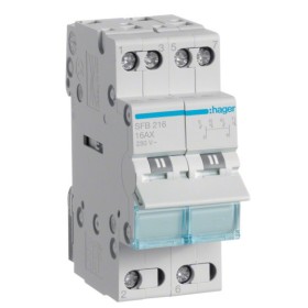 Перемикач Hager SFB216 I-0-II 2P 16А/230В 2м