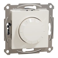Поворотный димер для LED ламп RC 3-370Вт Schneider Electric Asfora без рамки кремовый (EPH6870123)