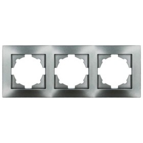 Рамка ELBI VEGA Silverline черный металлик 3-на (510-011100-227)