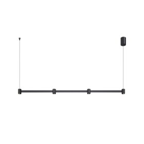 Підвісний світильник, люстра Kloodi PE-LOTUS1200 15W 3K BK LED 1050Lm IP20 чорний