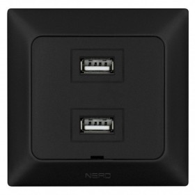 Розетка USB NE-AD ARAS 93-124-72 2 TYPE-A чорна