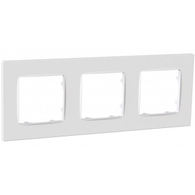 Универсальная трехместная рамка Plank Electrotechnic Nordic (PLK1030032) белая