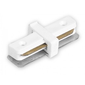 Посилений прямий конектор Feron 6585 LD1100 для однофазного шинопроводу (білий)