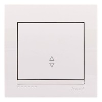 Вимикач прохідний білий, Deriy, Lezard