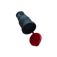 Гнездо Violux штепсельное каучук переносное трех фазное с крышкой IP44 ( 930680 )