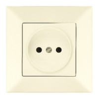 Розетка одинарна Meridian, кремовий