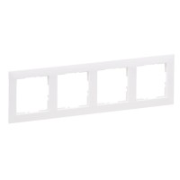 Рамка 4-постовая Legrand SUNO (белый) 721504