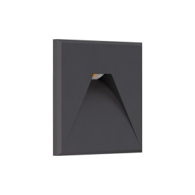 Светильник для подсветки лестницы/коридора Kloodi KDSL-RIKI SQ85X85 3W 3K 38D DG LED 210Lm IP44 антрацит