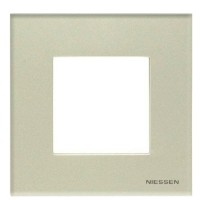 Одномісна рамка ABB Zenit N2271 CP скло (перли)